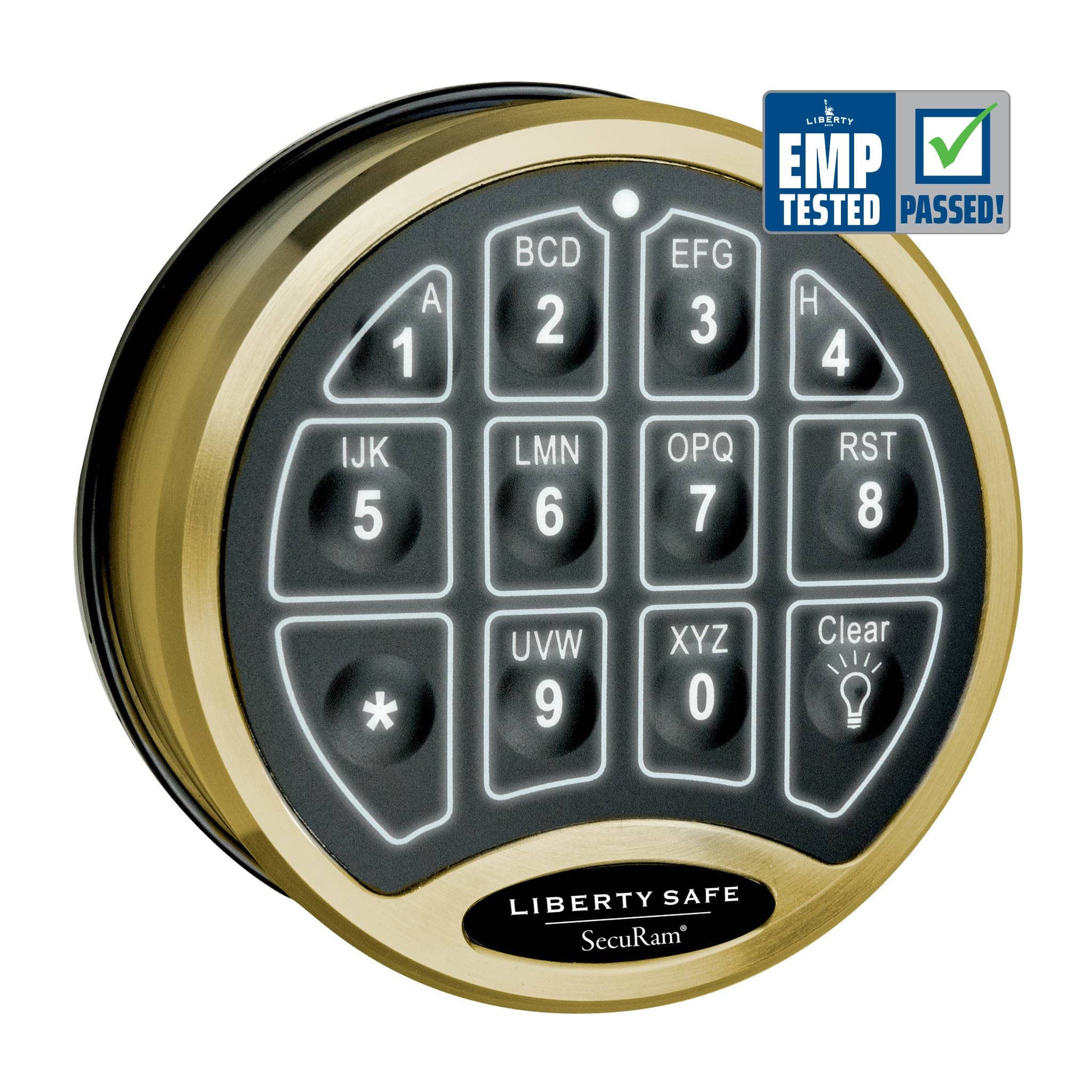 SecuRam BackLit Accessory Liberty Accessory Brass